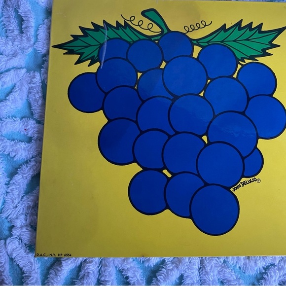 Vintage trivets or wall hangings fruit pop art atomic retro style - Picture 5 of 9